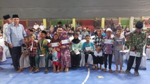 184 Anak Yatim di Kecamatan Jambi Luar Kota Terima Santunan dari Baznas Muaro Jambi.